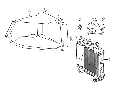 2025 Audi S6 Radiator & Components Diagram