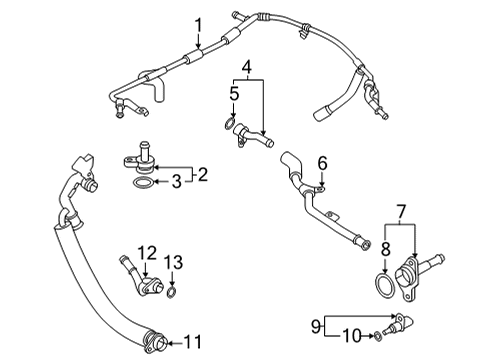 2025 Audi A3 Quattro Hoses, Lines & Pipes Diagram 3
