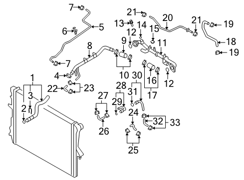 2007 Audi Q7 Hoses, Lines & Pipes Diagram