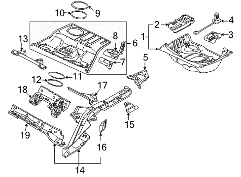 2010 Audi A6 Quattro Rear Floor & Rails