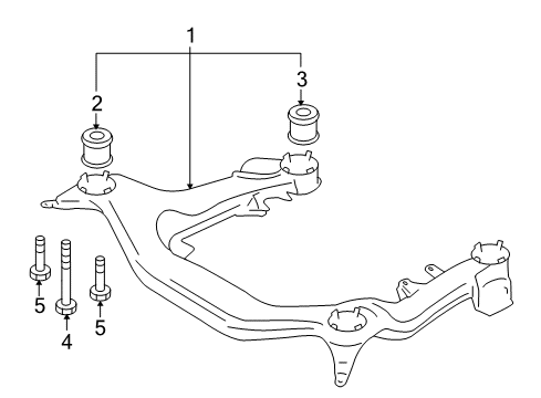 2009 Audi S4 Suspension Mounting - Front Diagram