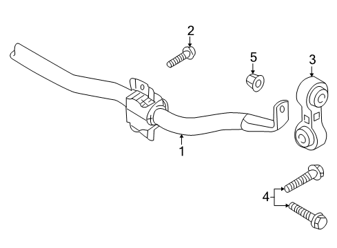 2011 Audi S5 Stabilizer Bar & Components Diagram