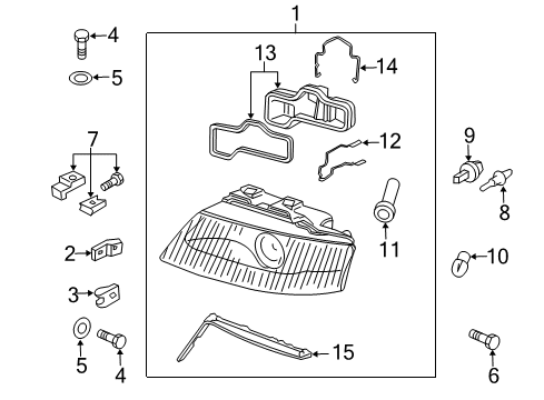 2003 Audi S6 Bulbs Diagram