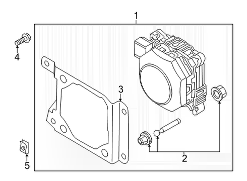 2025 Audi RS7 Sportback Electrical Components - Front Bumper Diagram