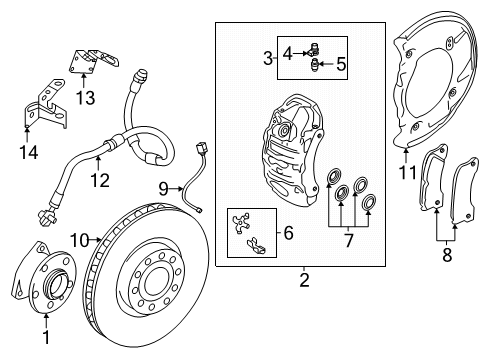 2025 Audi SQ6 e-tron Front Brakes