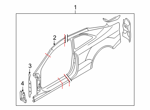 2014 Audi RS5 Aperture Panel Diagram 2