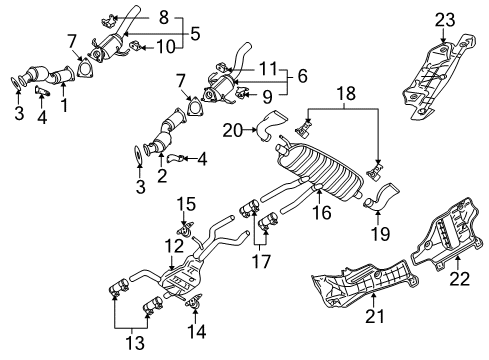 2010 Audi Q7 Exhaust System Diagram 3