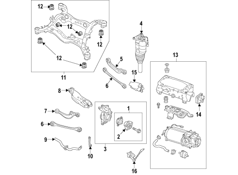 2023 Audi S8 Damper Diagram for 4N0-616-001-AD