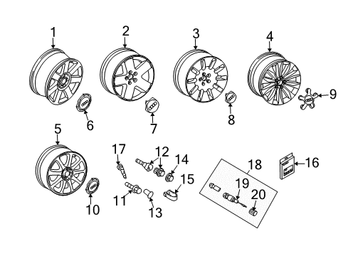 2007 Audi S8 Wheels Diagram