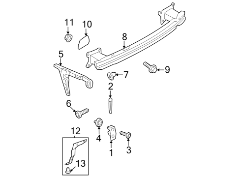 2019 Audi A4 Bumper & Components - Rear Diagram