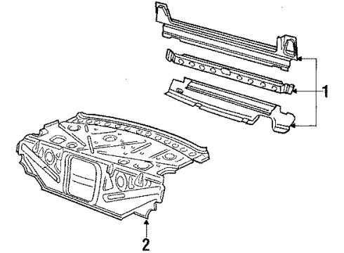 1990 Audi 200 Rear Body