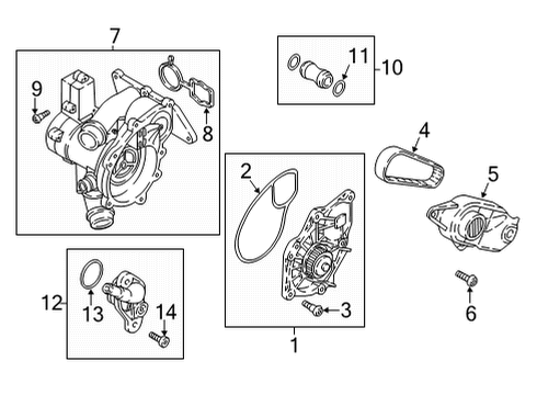 2021 Audi A7 Sportback Water Pump Diagram