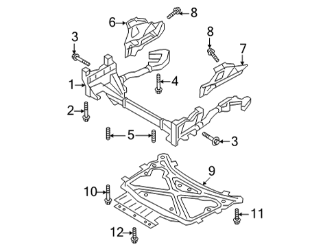 2017 Audi Q7 Suspension Mounting - Front Diagram
