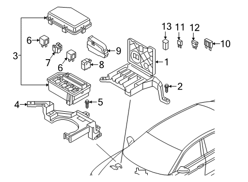 2020 Audi e-tron Sportback Fuse & Relay Diagram 2