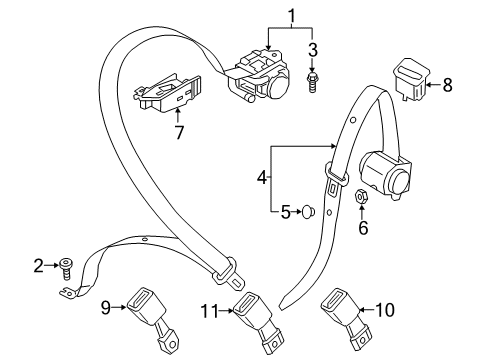 2024 Audi Q5 Seat Belt