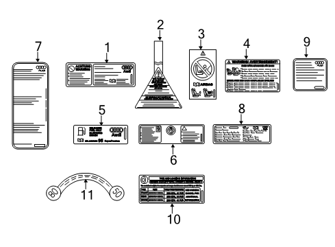 2024 Audi A4 allroad Information Labels