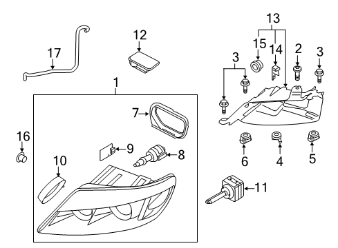 2011 Audi Q7 Bulbs Diagram