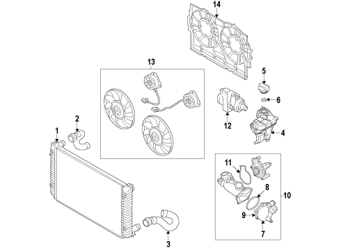 2015 Audi S7 Cooling System Diagram