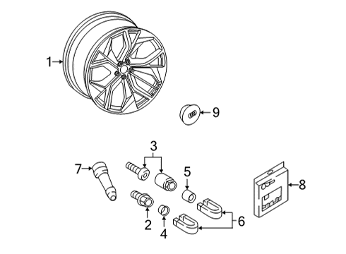 2024 Audi RS Q8 Wheels Diagram 3