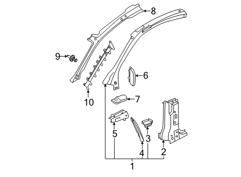 2019 Audi RS5 Sportback Hinge Pillar