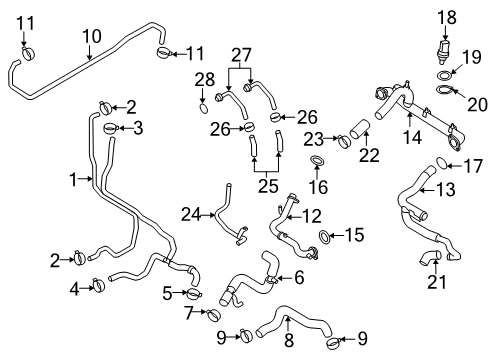 2014 Audi R8 Hoses, Lines & Pipes Diagram