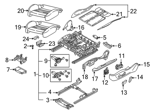 2024 Audi A6 allroad Lumbar Control Seats Diagram
