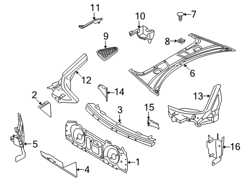 2011 Audi R8 Cowl Diagram