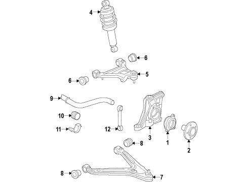 2015 Audi R8 Stabilizer Bar & Components Diagram