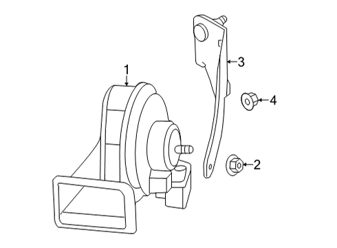 2024 Audi RS5 Sportback Horn Diagram