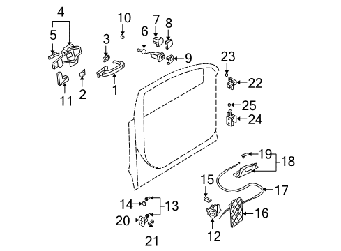 2007 Audi Q7 Front Door Diagram