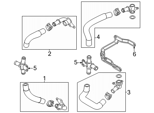 2024 Audi SQ8 e-tron Sportback Hoses, Lines & Pipes