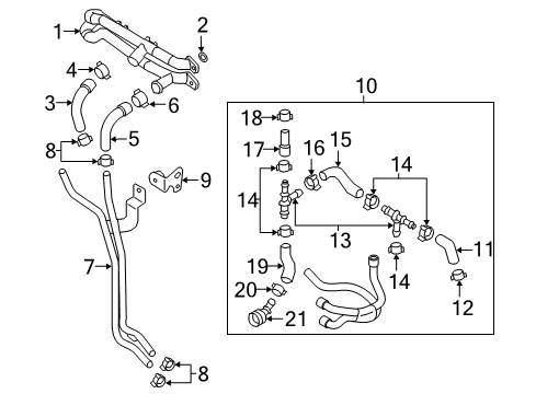 2016 Audi A7 Quattro Hoses, Lines & Pipes Diagram