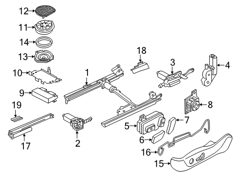 2018 Audi RS7 Trim Panel Diagram for 8T0-881-325-B-CE3