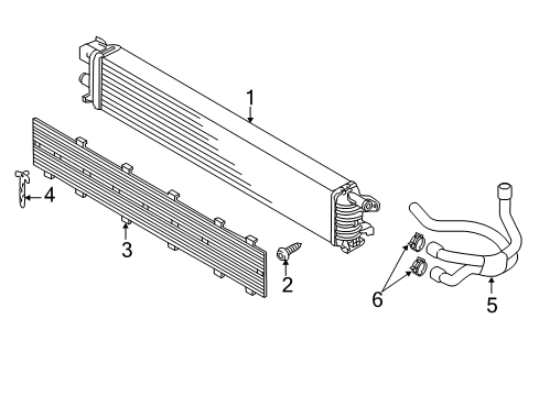 2018 Audi A7 Quattro Radiator & Components Diagram