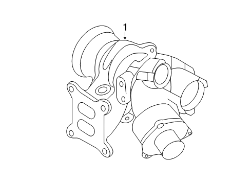 2016 Audi TT Quattro Exhaust Manifold