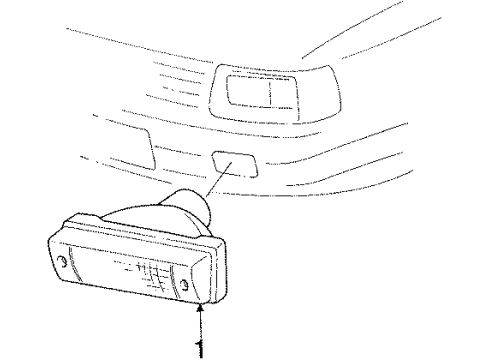 1989 Audi 100 Park Lamps Diagram
