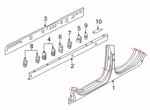 2017 Audi A7 Quattro Rocker Panel