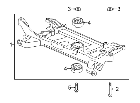 2017 Audi A3 Quattro Suspension Mounting - Front Diagram