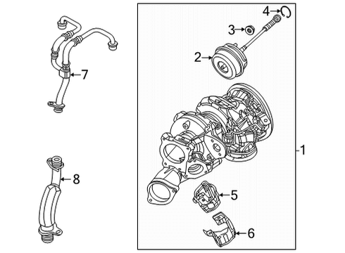 2024 Audi SQ7 Turbocharger Diagram
