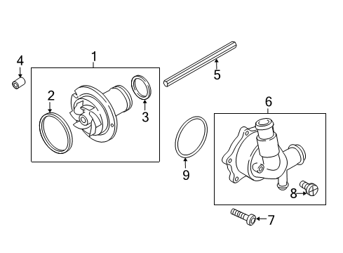 2014 Audi R8 Water Pump Diagram
