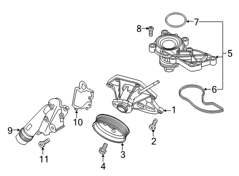 2017 Audi Q7 Water Pump Diagram 2