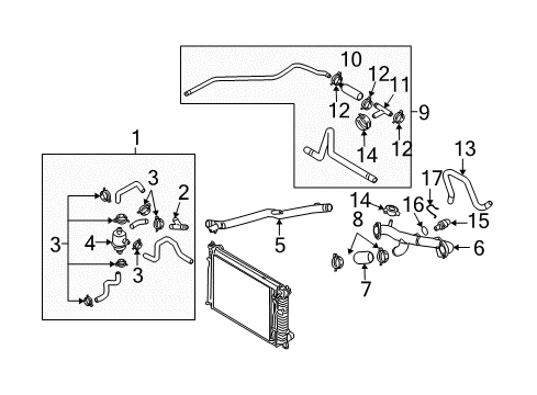 2006 Audi S4 Hoses, Lines & Pipes Diagram