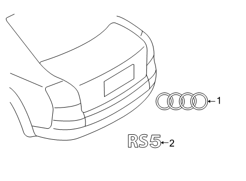 2013 Audi RS5 Exterior Trim - Trunk Diagram