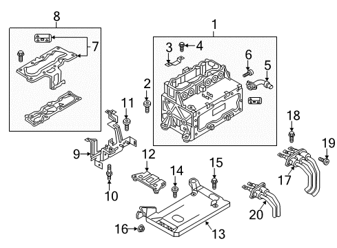 2018 Audi A3 Sportback e-tron Electrical Components Diagram