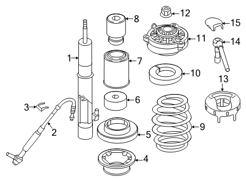 2018 Audi RS5 Struts & Components Diagram