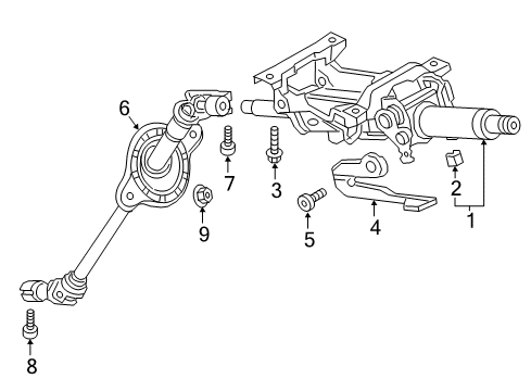 2024 Audi A4 allroad Steering Column Assembly