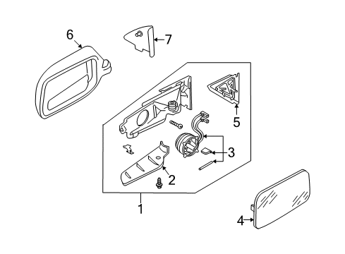 1998 Audi A6 Mirrors Diagram