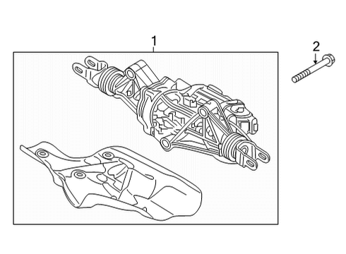 2021 Audi RS6 Avant Steering Gear & Linkage Diagram