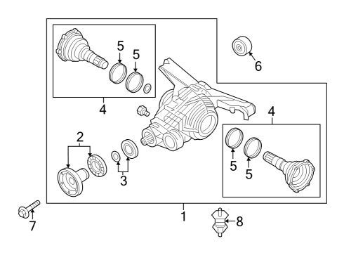 2024 Audi Q8 Axle & Differential - Rear