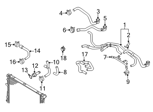 2010 Audi Q7 Hoses, Lines & Pipes Diagram 4